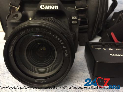 Canon EOS 80D фотокамера с 18-135мм комплектом видеогенератора объектива Москва - изображение 2