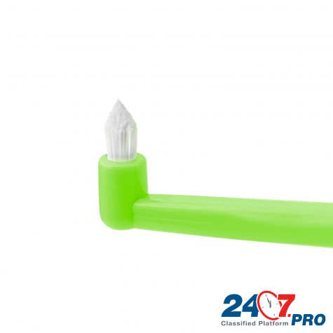 Монопучковая щетка Revyline interspace для чистки зубов и брекетов (салатовая) Сочи - изображение 1