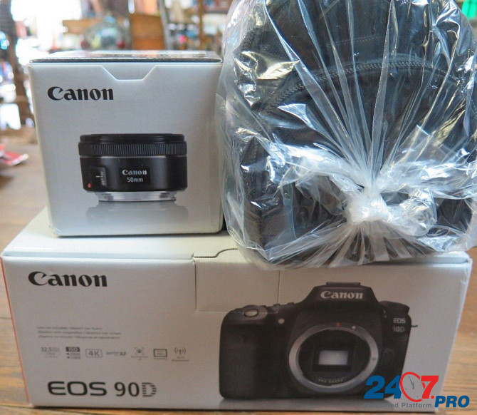 New Canon EOS 90D 4K DSLR Camera W/ 18-55mm Lens  - изображение 1