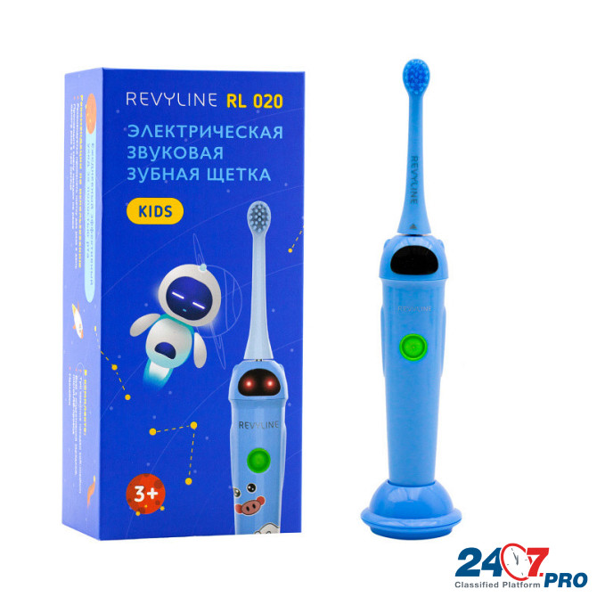 Зубная щетка Revyline RL 020 Kids, нежно-голубой цвет, для детей от 3 лет Москва - изображение 1