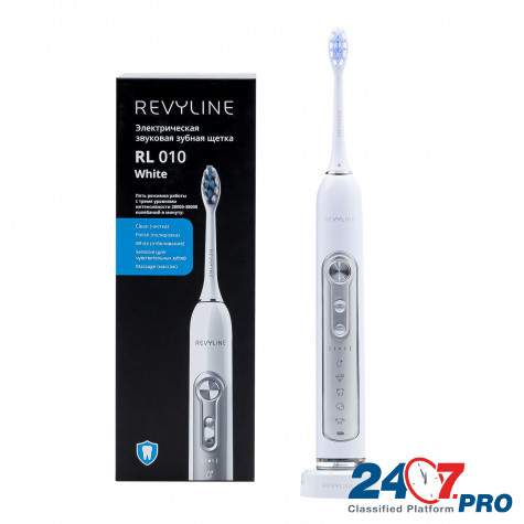 Электрическая зубная щетка Revyline RL 010 в белом дизайне  - photo 1