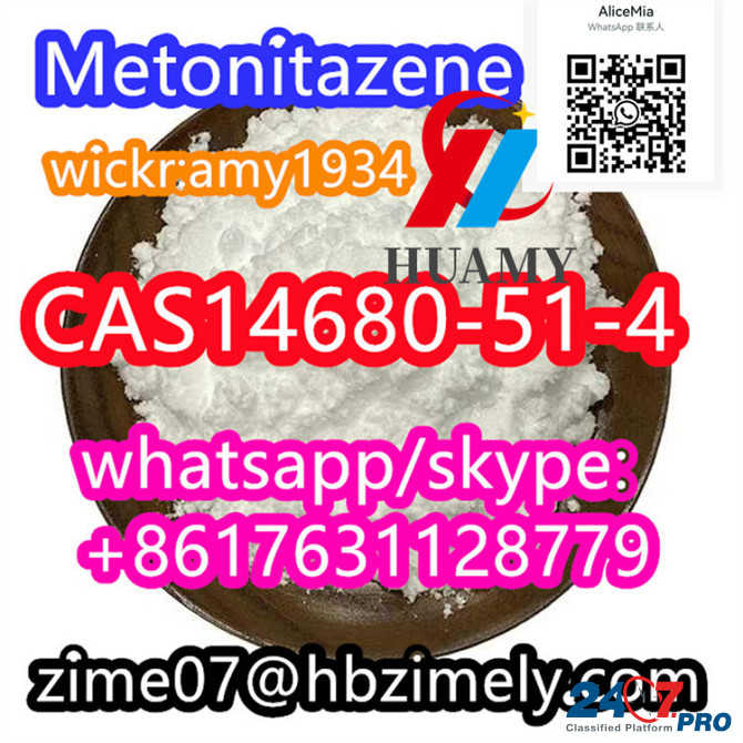 CAS14680-51-4 Metonitazene factory supplier wickr:amy1934 whats/skype:+8617631128779 telegram:Alice Тирана - изображение 7