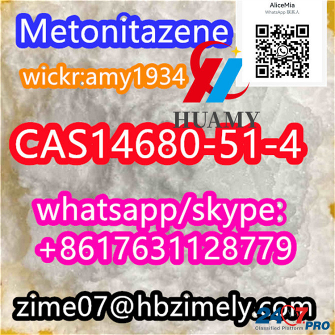 CAS14680-51-4 Metonitazene factory supplier wickr:amy1934 whats/skype:+8617631128779 telegram:Alice Тирана - изображение 8