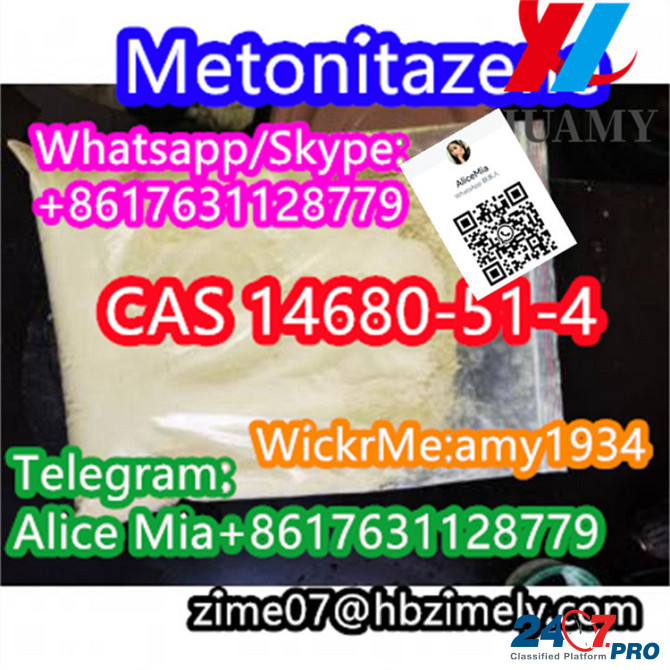 CAS14680-51-4 Metonitazene factory supplier wickr:amy1934 whats/skype:+8617631128779 telegram:Alice Tirana - photo 2