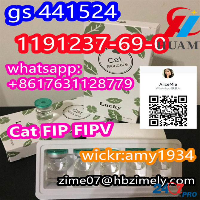 GS-441524 CAS1191237-69-0 cat FIP FIPV factory supplier wickr:amy1934 whats/skype:+8617631128779 tel Эльбасан - изображение 6