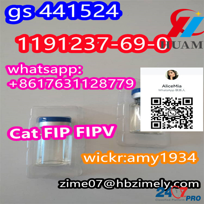 GS-441524 CAS1191237-69-0 cat FIP FIPV factory supplier wickr:amy1934 whats/skype:+8617631128779 tel Эльбасан - изображение 7