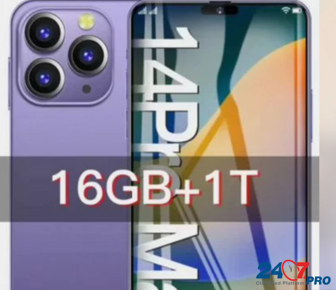 Смартфон I14 Pro Маxy-1 16/1 ТБ, черный новинка 2023 года Тула - изображение 4