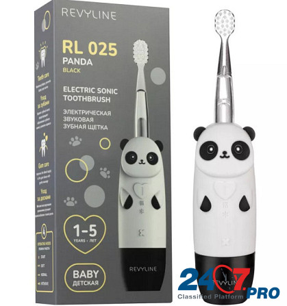 Зубная щетка для детей Revyline RL025 Panda, черная Тюмень - изображение 1