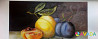 Натюрморт с персиками и черносливом, Холст, масло Tver