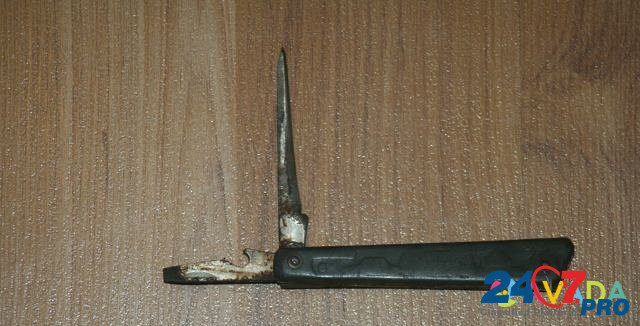 Нож раскладной столовый перочинный СССР Тамбов - изображение 3