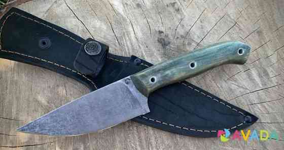 Нож охотничий сталь Х12мф, рукоять карельская бере Kurovskoye