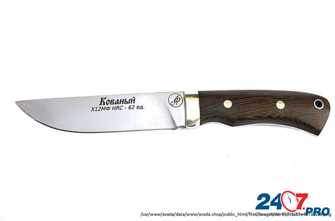 Тигр - Нож разделочный цельнометаллический сталь х12мф кованый Ворсма - изображение 2