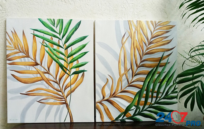 Картина маслом диптих "Пальмовые листья " 55х90 Rivne - photo 6