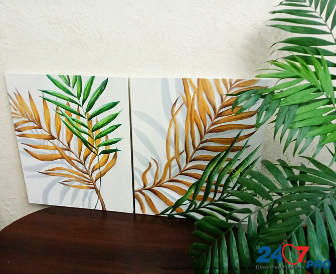 Картина маслом диптих "Пальмовые листья " 55х90 Rivne - photo 3