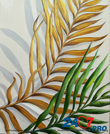 Картина маслом диптих "Пальмовые листья " 55х90 Ровно - изображение 7
