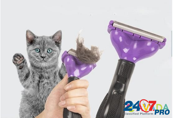 Новейшая расческа для удаления волос для кошек Мурманск - изображение 3
