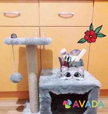 Когтеточка + домик для кошки Samara