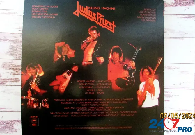 LP Judas Priest, Killing Machine 78г., 1-ПРЕС, INS, JAPAN Nizhniy Novgorod - photo 12