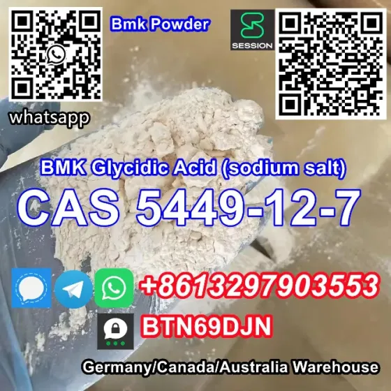 Top sale bmk powder cas 5449-12-7 New BMK Glycidic Acid (sodium salt) Canberra
