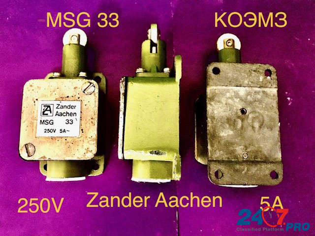 Концевой выключатель с роликом Zander Aachen type MSG 33 Москва - изображение 1