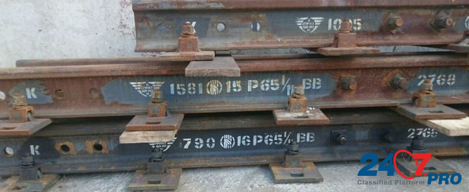 Крестовина Р65 1/11 пр.2768 бетон б/у на складе Нижний Новгород - изображение 1