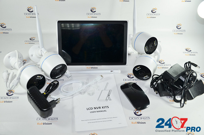 Комплект Wi-Fi XM-602(10.1)-2-4 IP камеры 2MP Краснодар - изображение 1
