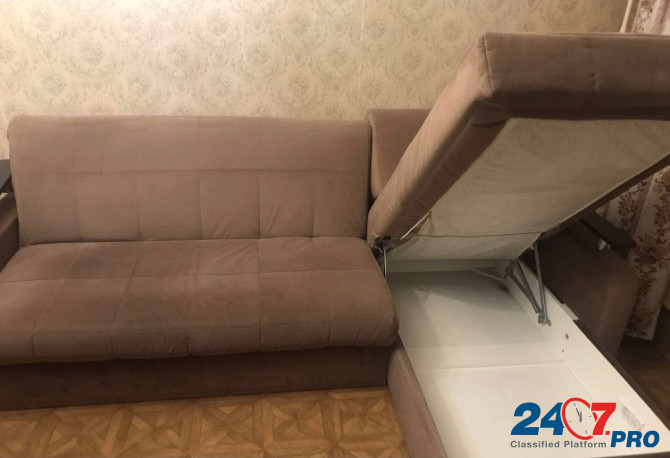 Трёхместный диван б/у почти новый Москва - изображение 2