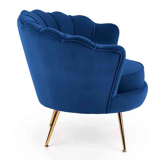 Кресло Halmar Аmorinito (темно-синий/золотой) 