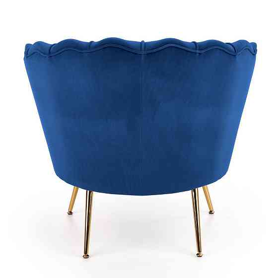 Кресло Halmar Аmorinito (темно-синий/золотой) 