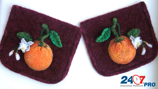 Декоративные карманы. Апельсин. Чебоксары - изображение 1