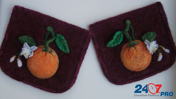 Декоративные карманы. Апельсин. Чебоксары - изображение 8
