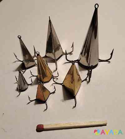 Блесна "Конус" ручной работы для отвесной ловли хищника - окуня, щуки, судака и т.д. Dnipro
