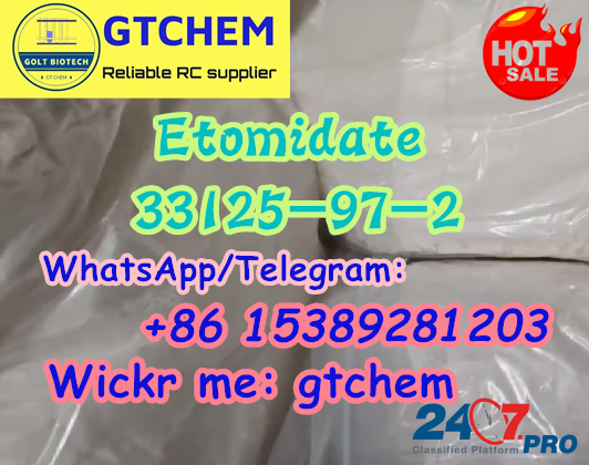 Research chemicals Etomidate powder for sale Cas 33125-97-2 strong effects supplier Wapp:+8615389281203 Мельбурн - изображение 5