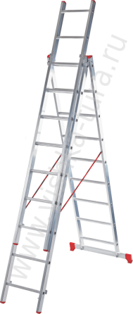 Лестницы алюминиевые, одно-/двух-/трех-/четырехсекционные, стремянки Sankt-Peterburg