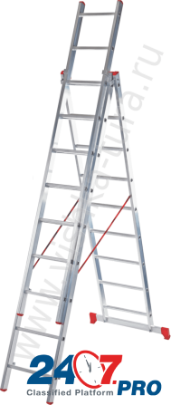 Лестницы алюминиевые, одно-/двух-/трех-/четырехсекционные, стремянки Sankt-Peterburg - photo 1