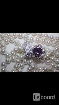 Кольцо новое серебро 19 камни циркон полностью вокруг много ювелирное украшение драгоценности женски Moscow